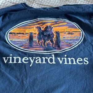 Vineyard Vines Men's Navy Pocket Tee